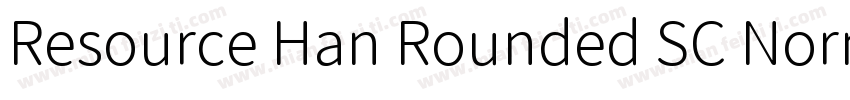 Resource Han Rounded SC Normal字体转换